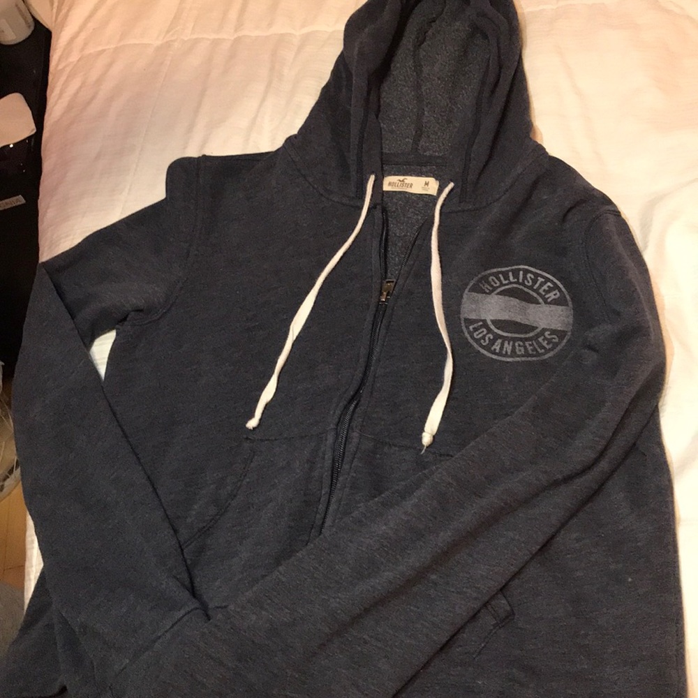 Hollister slightly cropped zip up